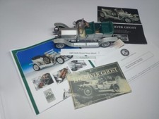 Franklin Mint Rare 1907 Rolls Royce Silver Ghost with Nameplate, Paperwork & Tag