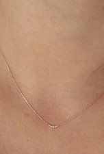 Diamond Curved Bar Necklace