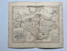 Antique hand coloured map of