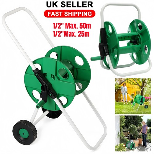 Garden hose reel trolley - hose, 50m