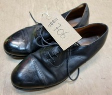 Genuine British Army Black Leather Officers Parade Service Shoes 8L UK #706