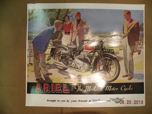 Poster racing vintage ariel - poster,