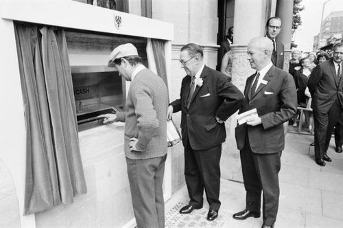 The worlds first atm cash - worlds, atm,