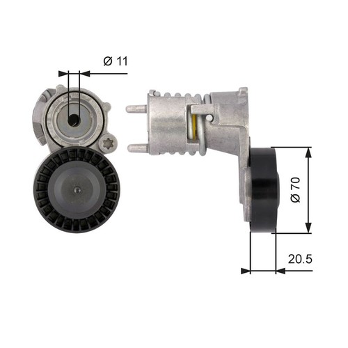 Gates auxiliary belt - belt, tensioner