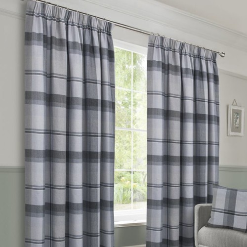 Grey tartan check - grey,