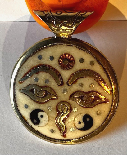 Tibetan buddha eye - buddha, pendant