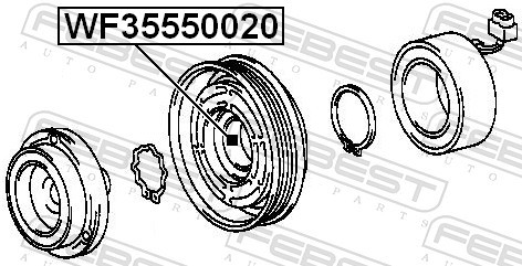 Fits febest wf35550020 - 4x,