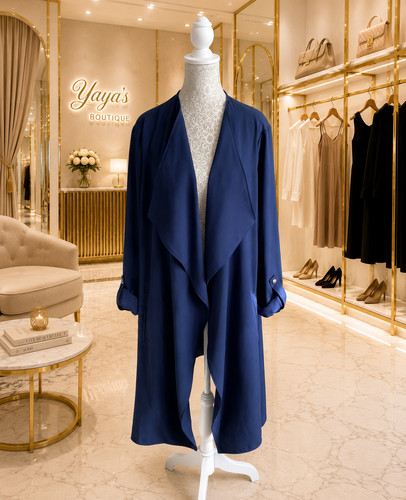 Navy longline lightweight - navy,