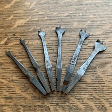 B1-3: Antique Brace Drill Bits 6-Piece Set * W MARPLES AND SONS (Sheffield)
