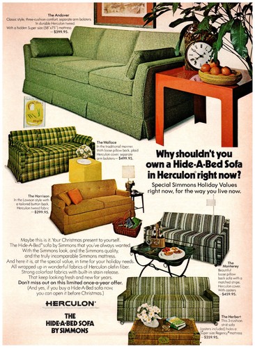1971 print herculon - 1971, ad,