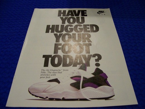 1992 nike air huarache hugged - huarache, "hugged