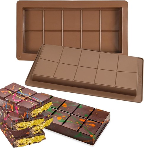 Deep chocolate bar molds - chocolate,