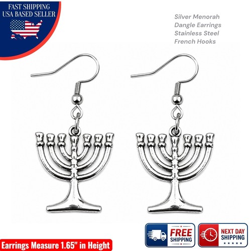 Stainless steel jewish - jewish, menorah