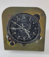 Waltham Aircraft Clock 8 Day Military WWII Navy CDIA Works WW2