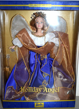 2000 Collector Edition HOLIDAY ANGEL Blue Dress Vintage Strawberry Blonde Barbie