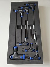 Halfords Advanced 7 Piece T-Handle Hex Set Modular Tray RRP £30 LifetimeWarranty