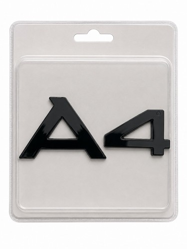 Audi badge gloss black boot - audi, a4