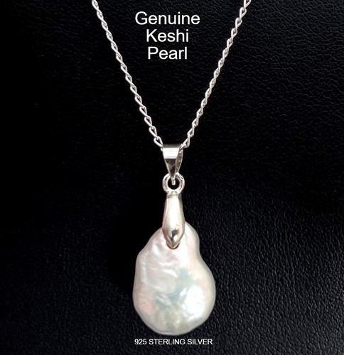 Baroque keshi pearl pendant - baroque,