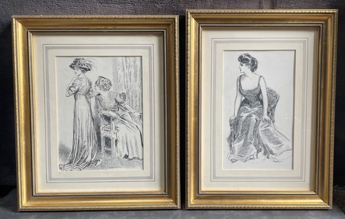 Antique 1911 gilt framed - antique,