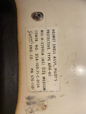 United States Navy pilots helmet Sierra white excellent condition for age 