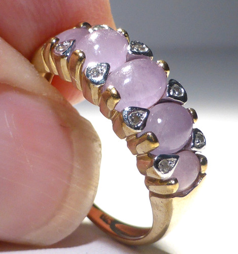 9ct gold ring lavender - 9ct,