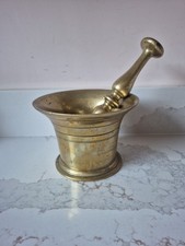 Brass Pestle Mortar Set Vintage Large Heavy-Duty Antique Apothecary 2kg+