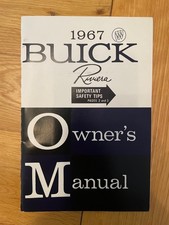 Buick Owners Manual - 1967 Buick Riviera
