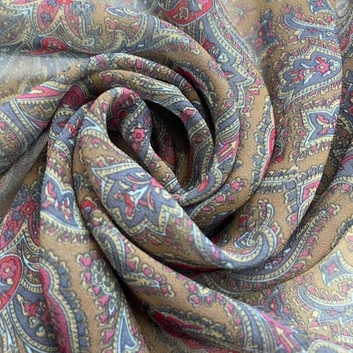Floral leopard crepe chiffon - crepe,