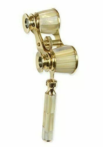 Brass opera binoculars - brass, glasses