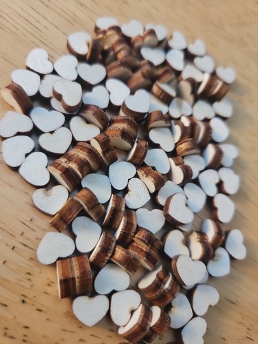 Wooden hearts for - for, crafting