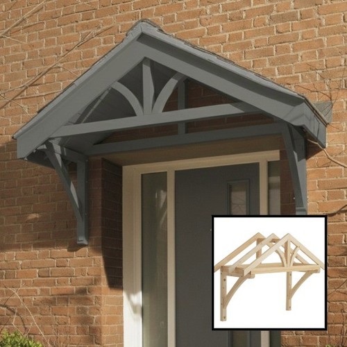 Wooden porch canopy - wooden,