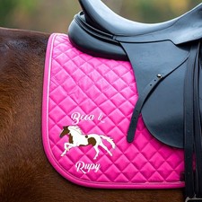 Personalised Equestrian Saddlecloth Saddle Pad Elegant Design