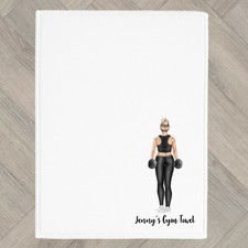 Gym Towel Personalised fitness exercise Woman Gift Weightlifting