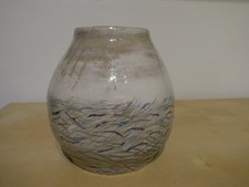 Studio Art Pottery Stoneware clay white with coloured flecks 15.5cm high