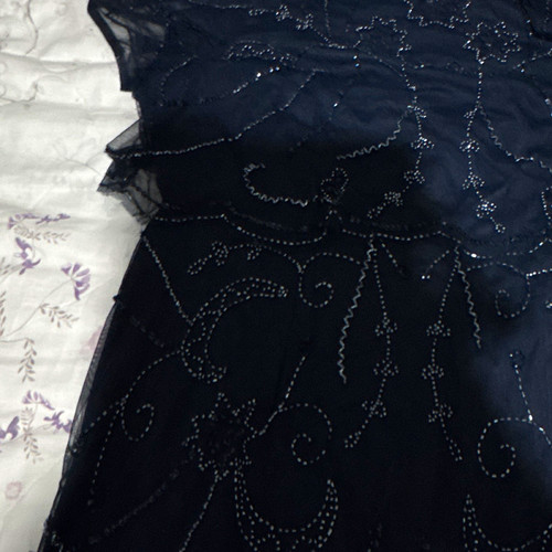 Papell studio navy floral - navy, mesh