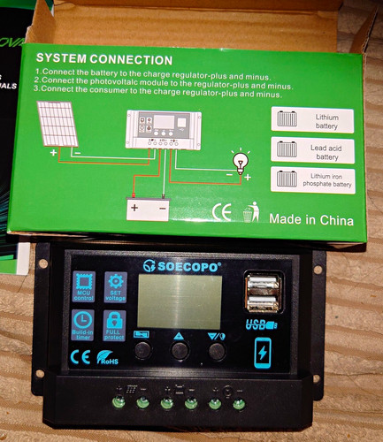 Soecopo pwm solar - soecopo, charge