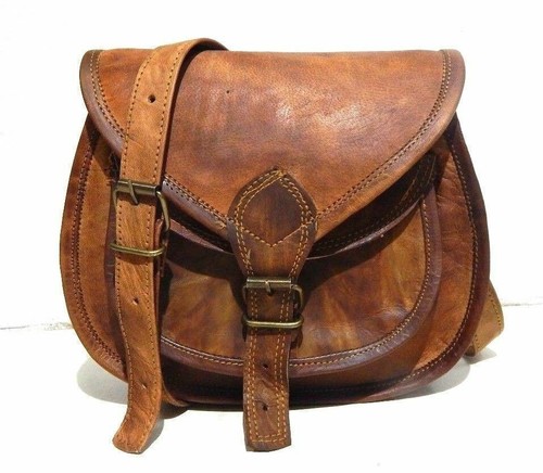 Women goat leather messenger - goat,
