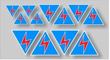 12x Electric blue triangle