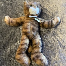 Russ Berrie ‘Tabatha’ Cat Kitten Tabby  Soft Plush Toy 12”