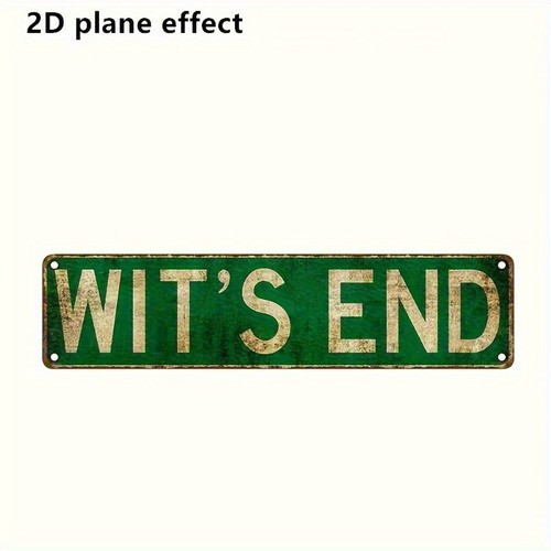 Wit end funny 2d wooden - "wit's,