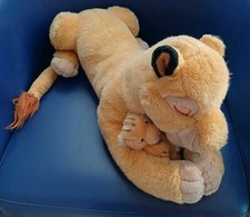 Disney The Lion King Sarabi Baby Simba Plush toy. V Rare Vintage 1994. 24" long.