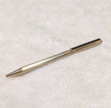 Vintage Gold Plated Pen Black Trim Ball Point