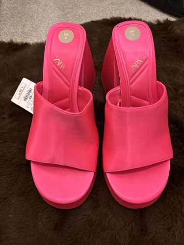Zara women pink open toe - pink, open-toe