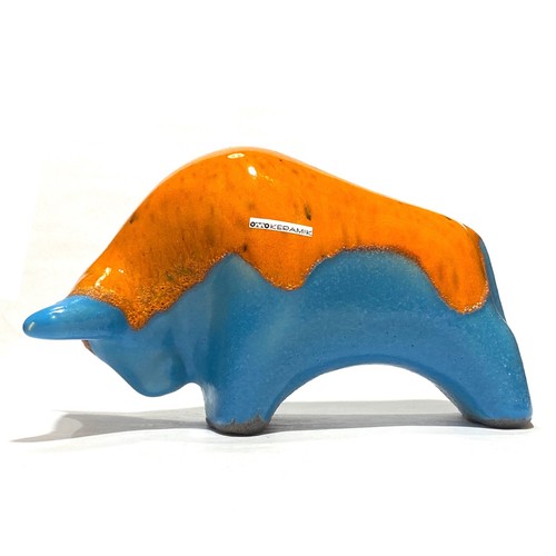 Otto keramik ceramic bull - ceramic, bull-