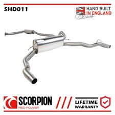 SHD011 Scorpion Exhaust fits Honda Civic Type-R FN2 07-12 Cat Back Sports System