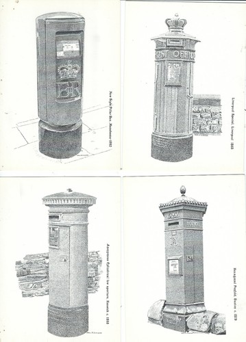 Post box postcards - post, es