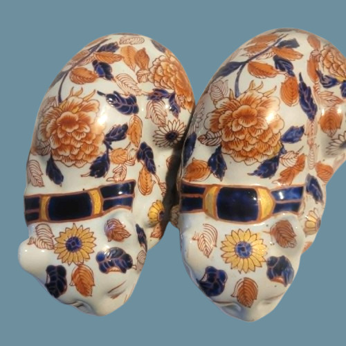 Pair vintage chinese imari - vintage,