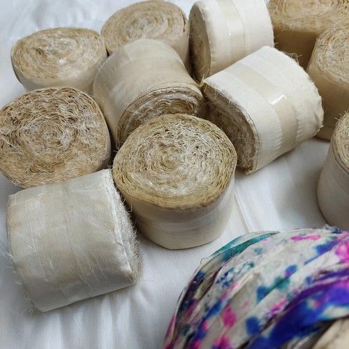100g white recycled sari - 100g,