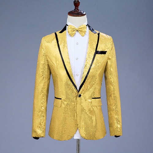 Mens sequin jacket suit blazer - sequin,