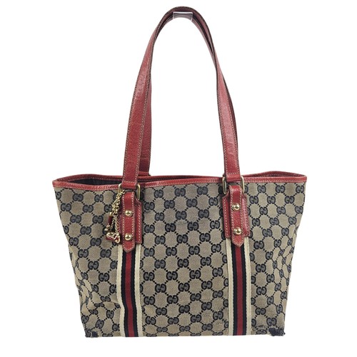 Gucci canvas jolicoeur tote - gucci,